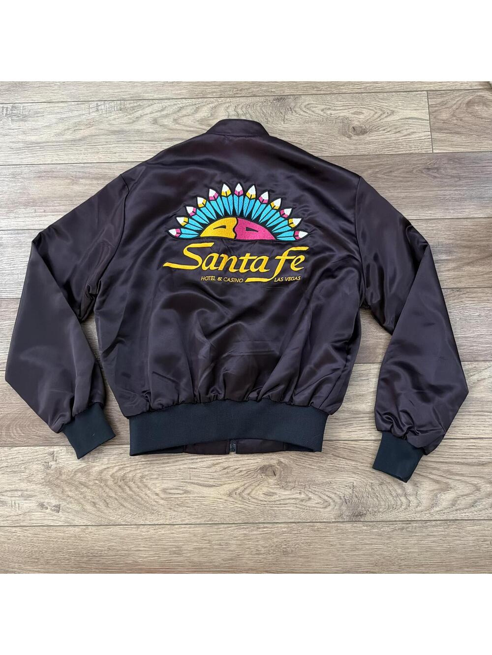 Vintage 80s Las Vegas Santa Fe Hotel & Casino Bomber Jacket